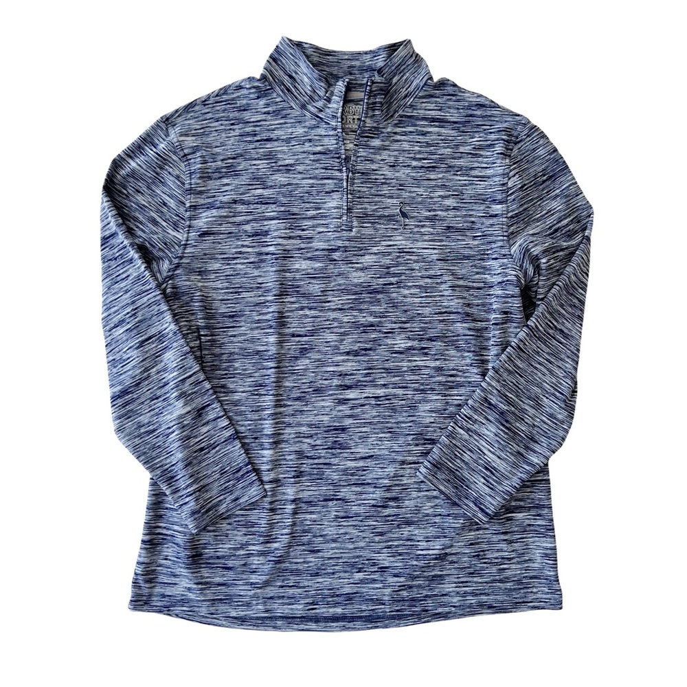 Tailorbyrd Sport men’s navy space dye 1/4 zip pullover sweatshirt Sz XL